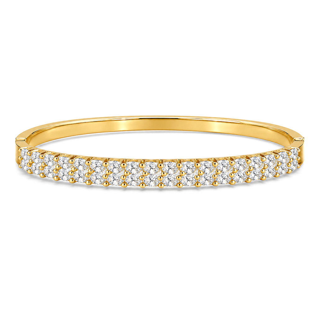 Raannii Bracelet Gold Plated Crystal Stone Bracelet for Women