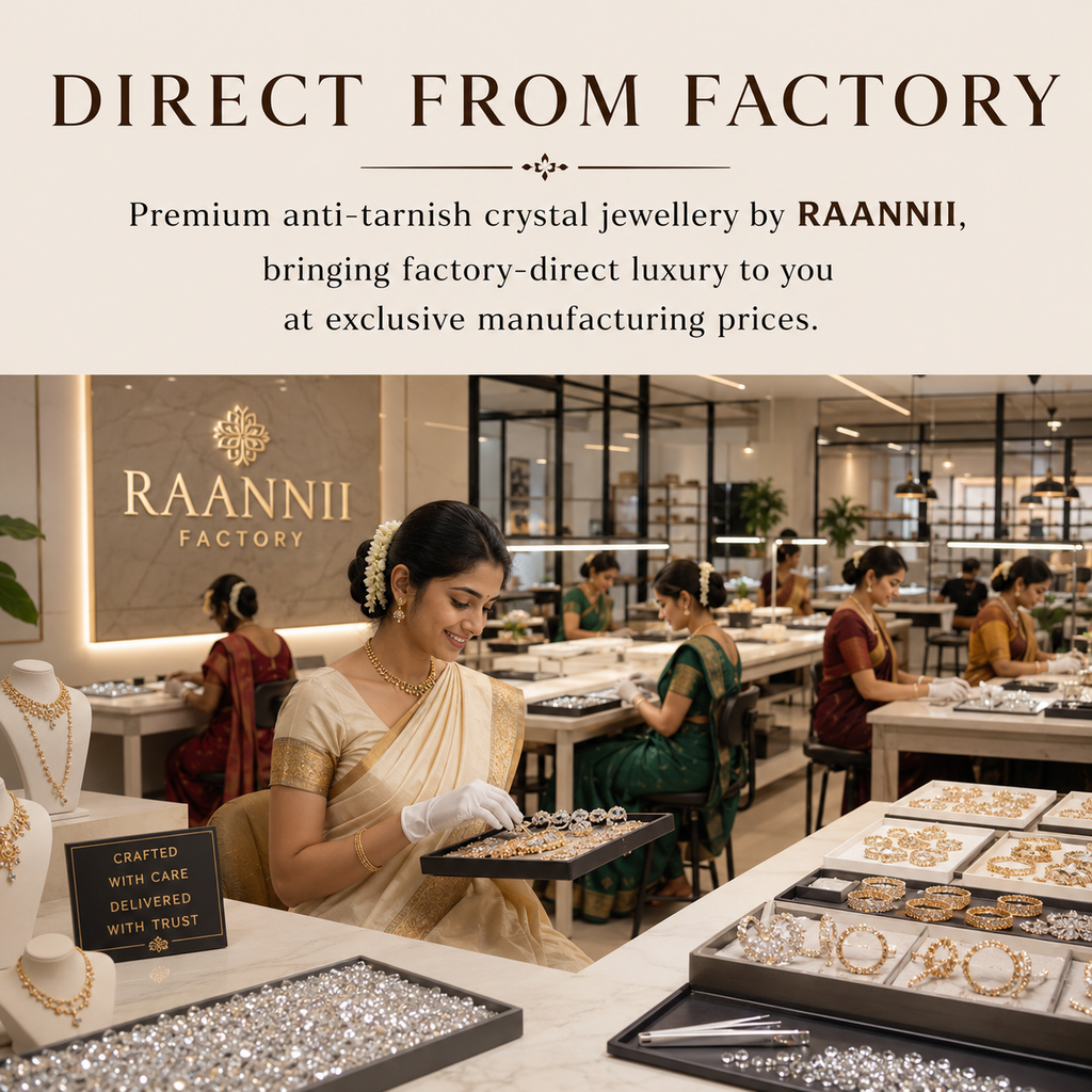 Raannii Earrings Blue Stone Oxidised Drop Earrings for Women
