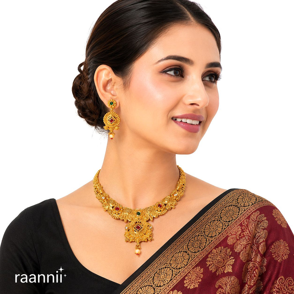 Raannii Heritage Temple Necklace Set