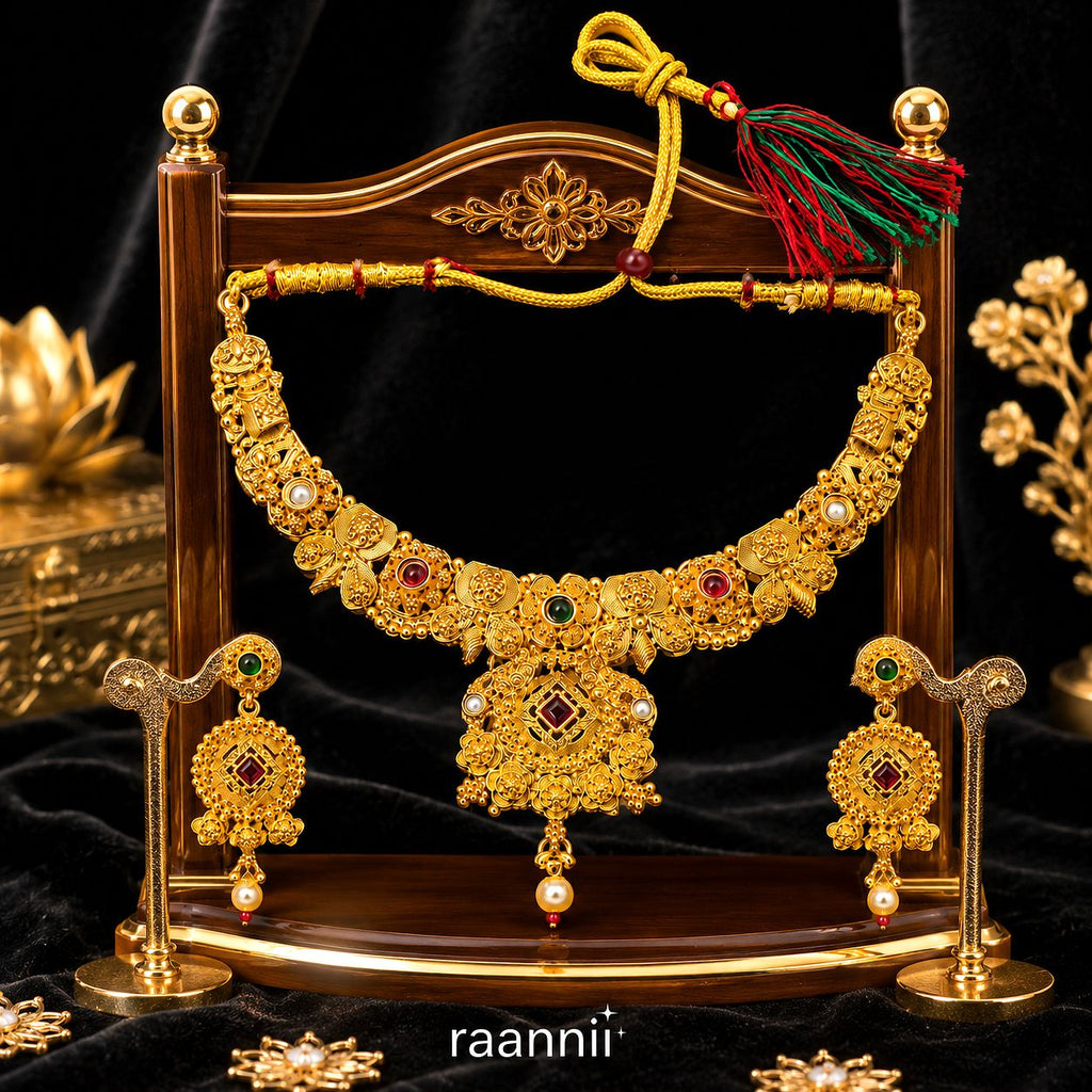 Raannii Heritage Temple Necklace Set