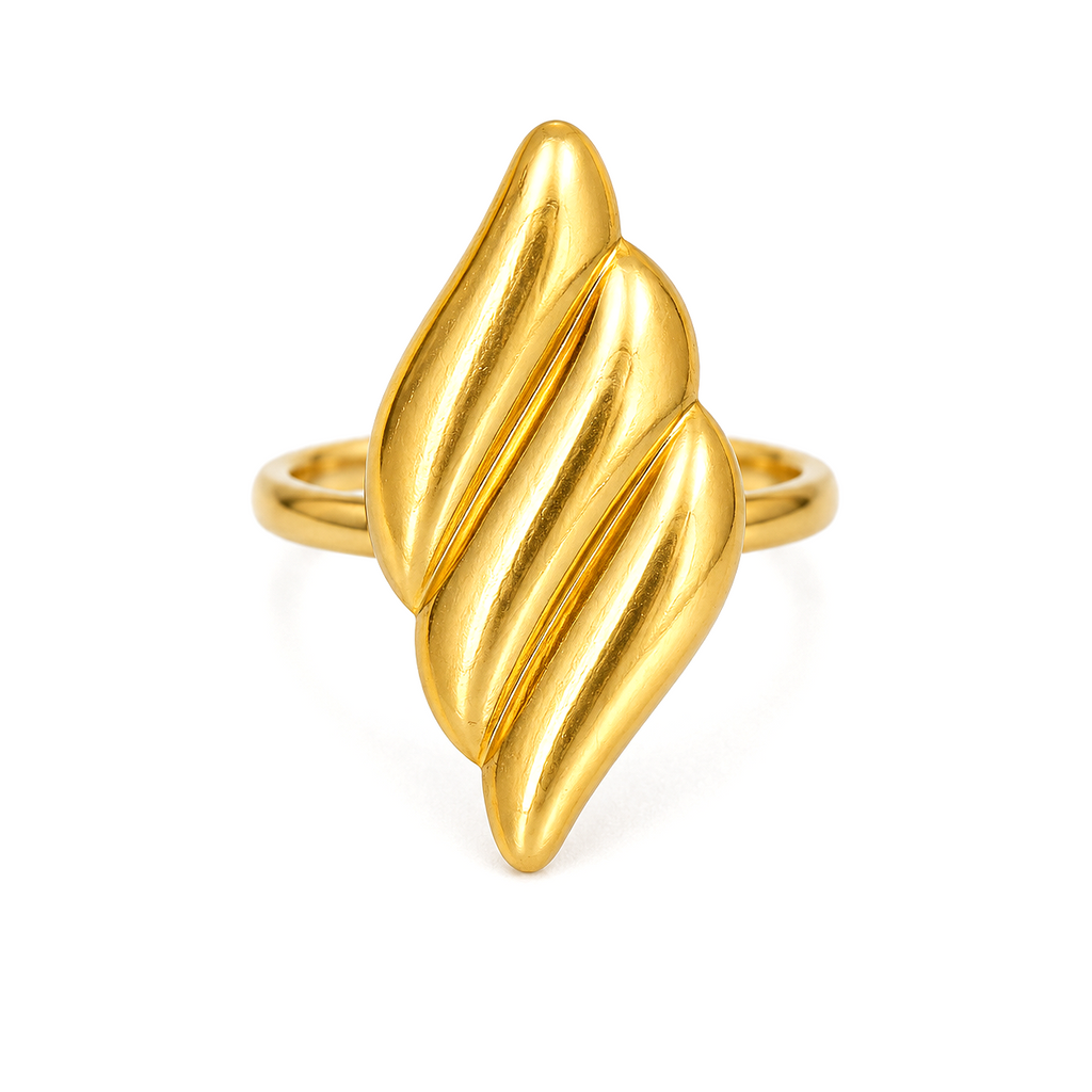 Raannii Ring - Gold Plated Designer Adjustable Ring for Women