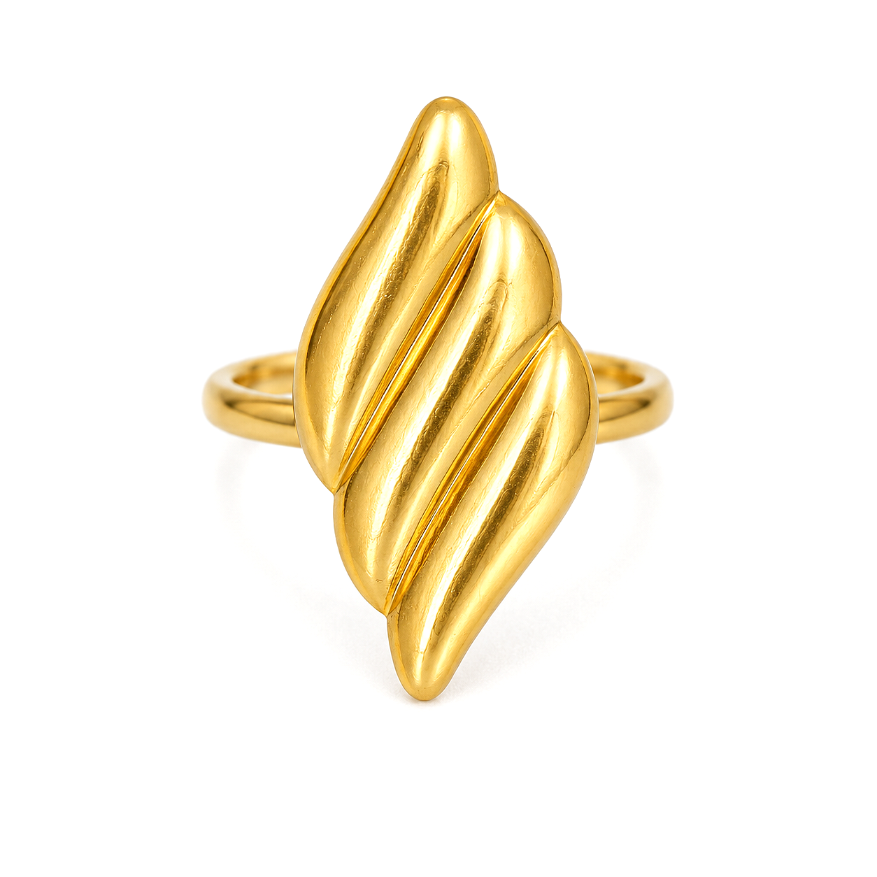 Raannii Ring - Gold Plated Designer Adjustable Ring for Women