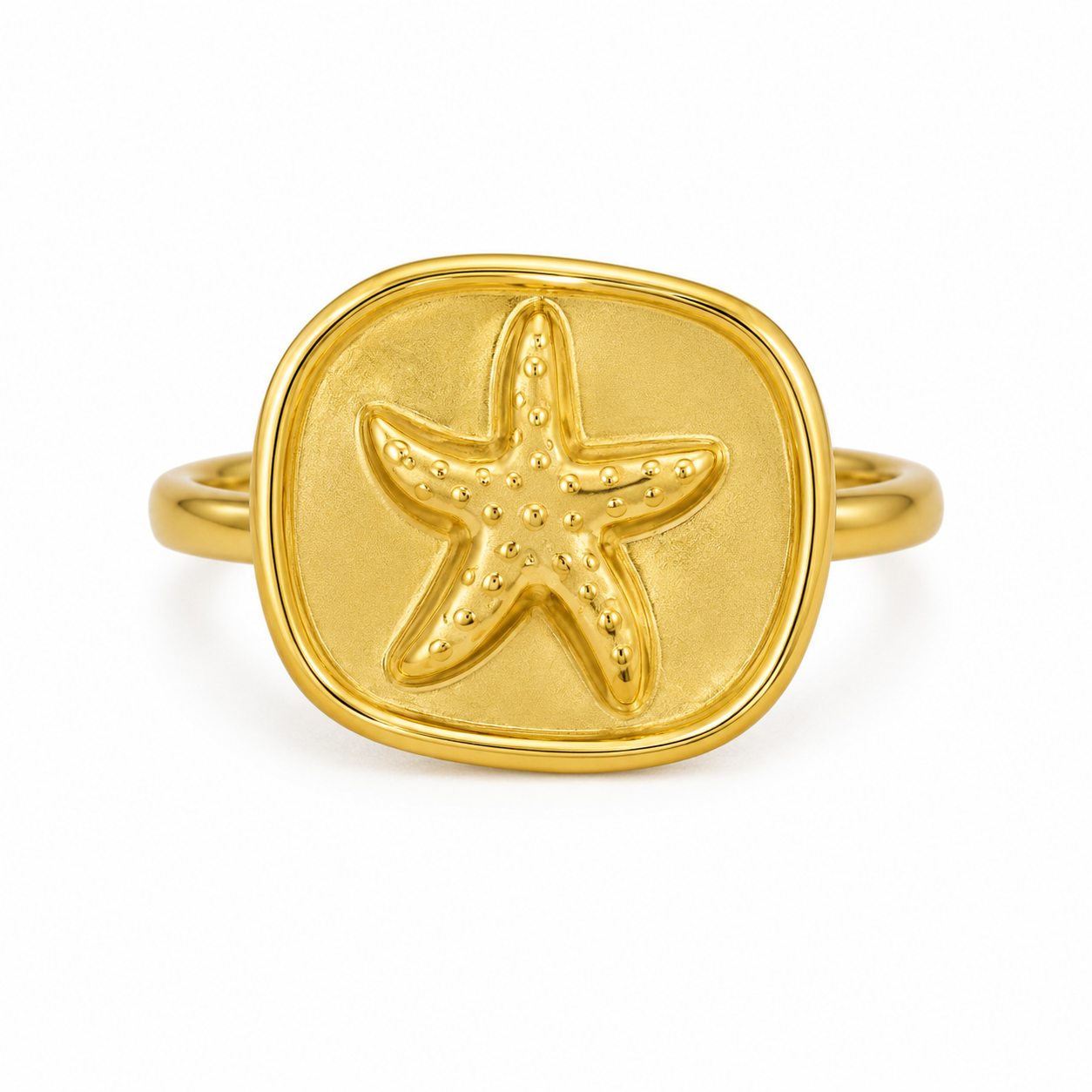 Raannii Ring - Gold Starfish Statement Ring for Women