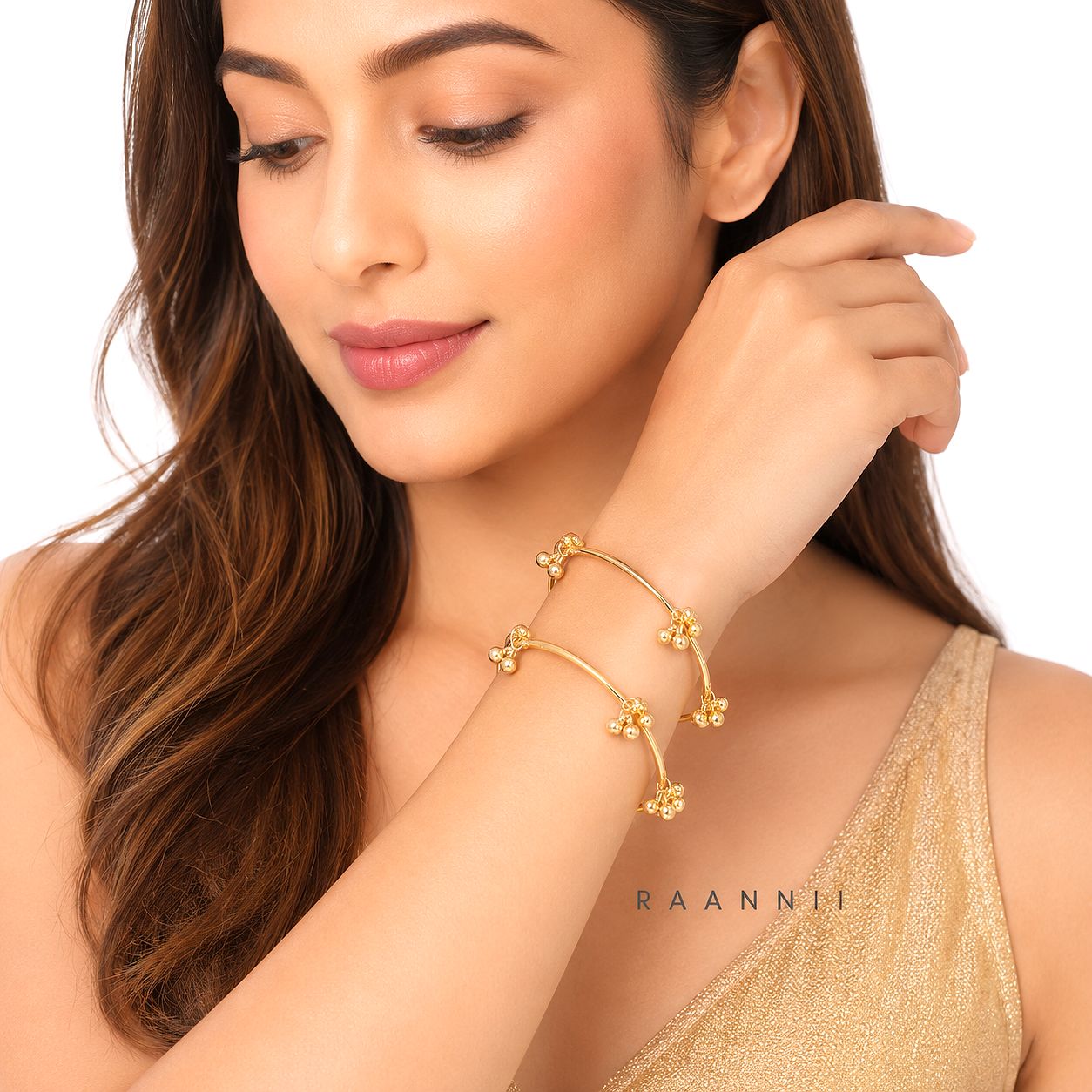 Raannii Kashmiri Ghungroo Kada Bangles (Set of 2)