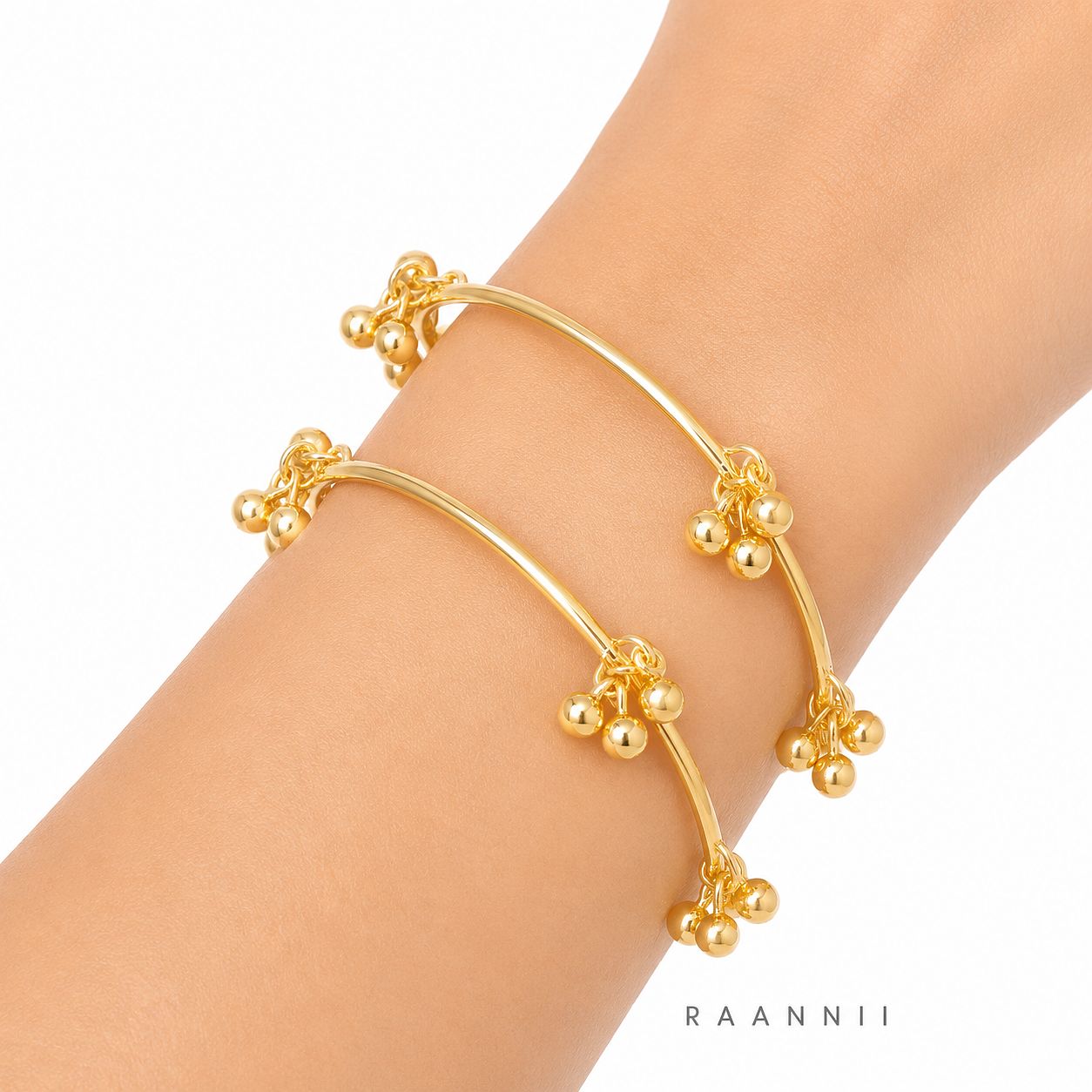 Raannii Kashmiri Ghungroo Kada Bangles (Set of 2)