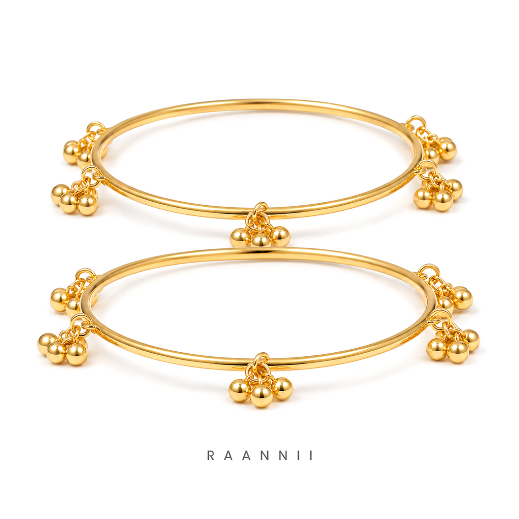 Raannii Kashmiri Ghungroo Kada Bangles (Set of 2)