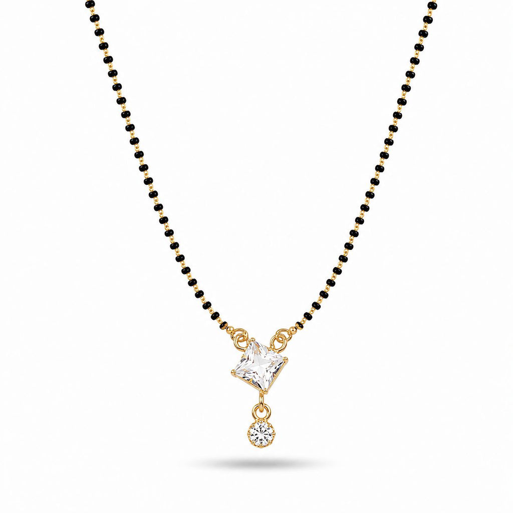 Raannii Elegant Crystal Mangalsutra Pendant Necklace