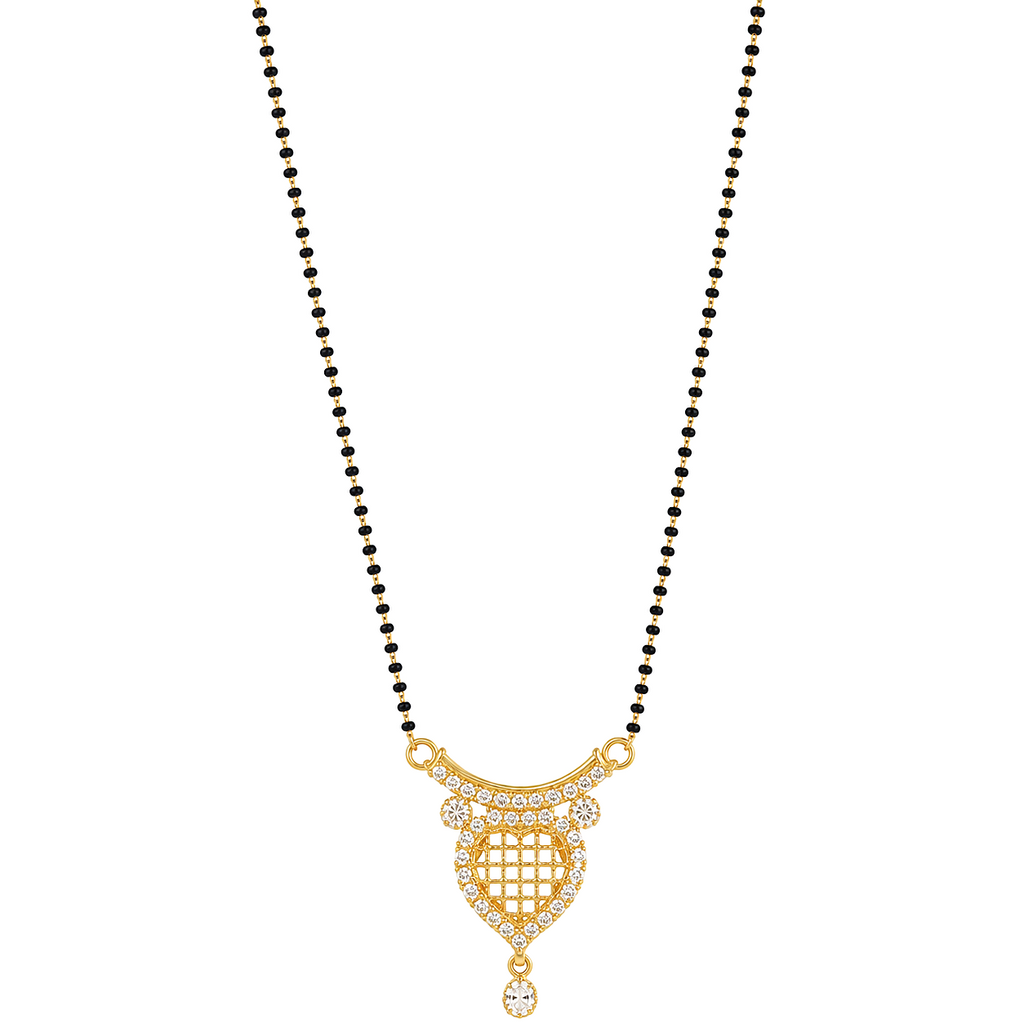 Raannii Royal Designer Crystal Mangalsutra Necklace