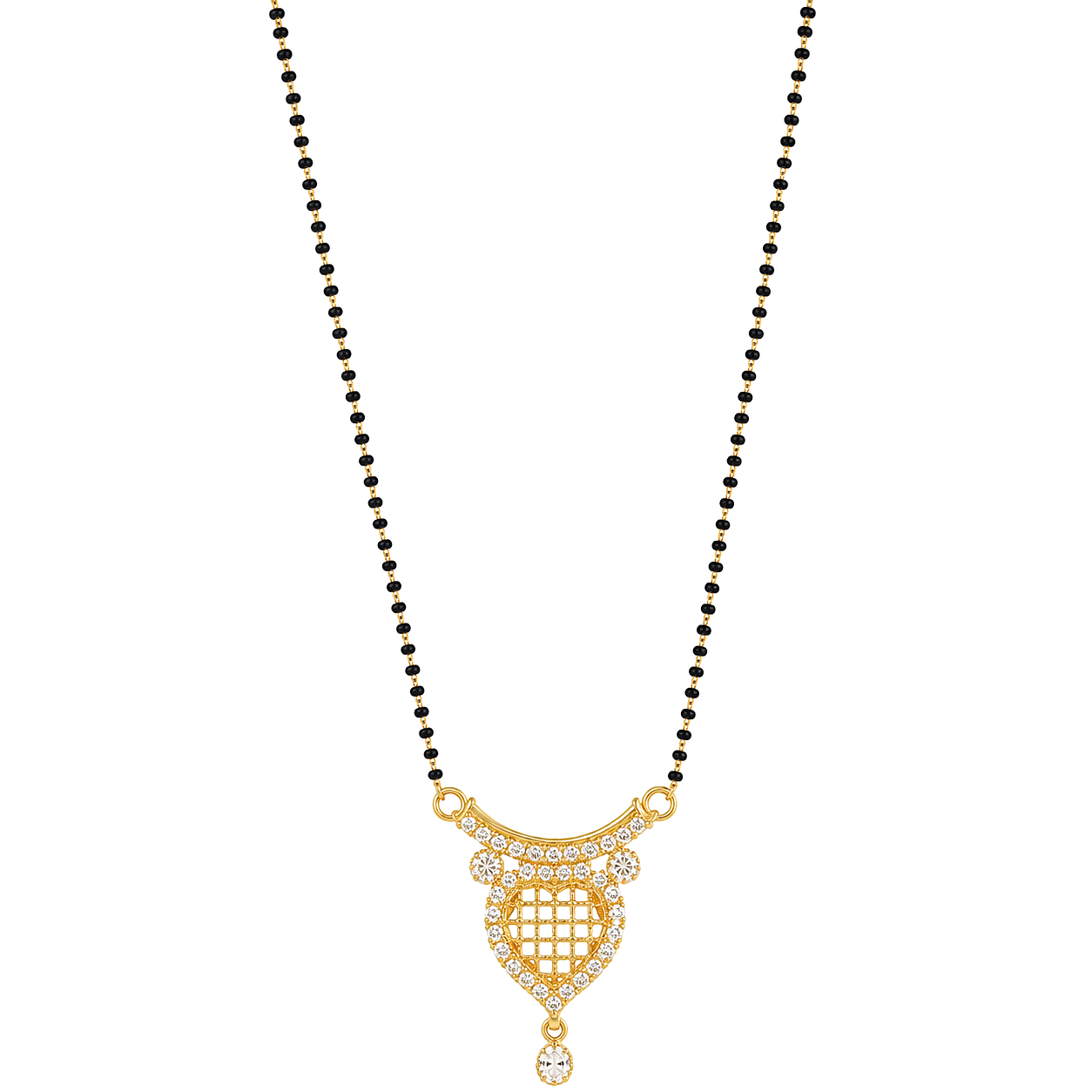 Raannii Royal Designer Crystal Mangalsutra Necklace