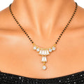 Raannii Mangalsutra Gold Plated American Diamond Pendant Mangalsutra for Women