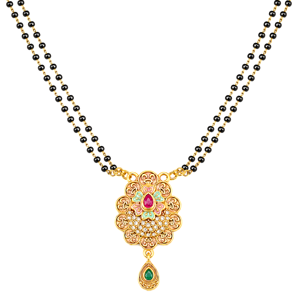 Raannii - Traditional Gold Plated Designer Mangalsutra for Women