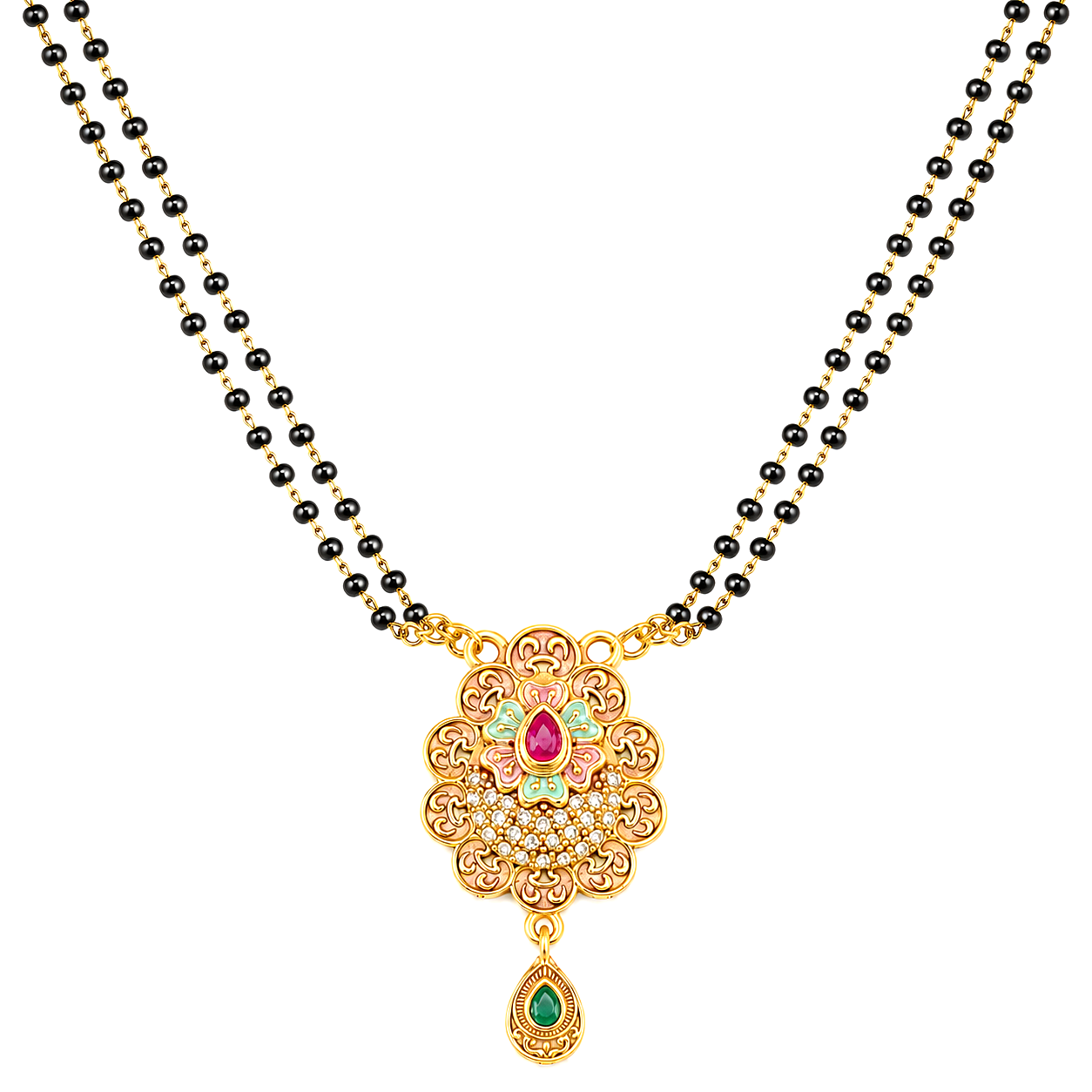 Raannii - Traditional Gold Plated Designer Mangalsutra for Women