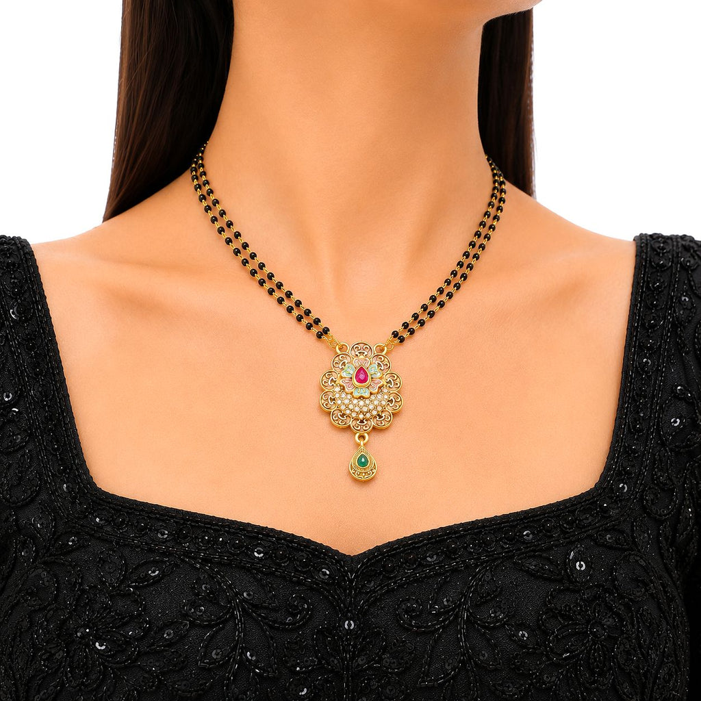 Raannii - Traditional Gold Plated Designer Mangalsutra for Women