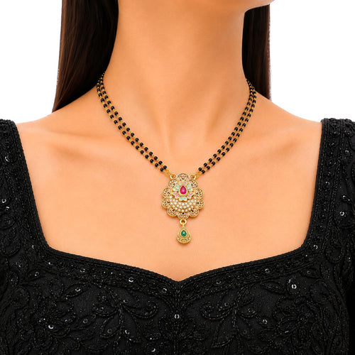 Raannii - Traditional Gold Plated Designer Mangalsutra for Women